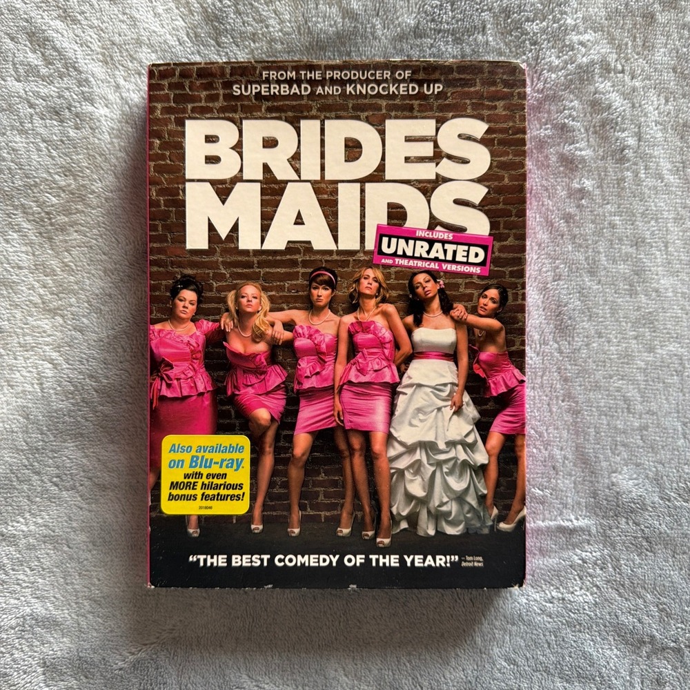 Bridesmaids DVD Unrated & Theatrical Versions Kristen Wiig Melissa McCarthy G294